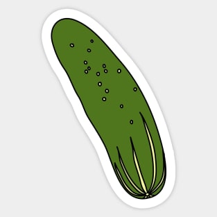Pickles Green Cucumber Sticker